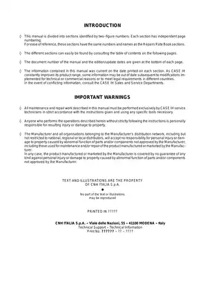 CASE IH JX Series Tractors Service Manual - Comprehensive Guide Preview image 2