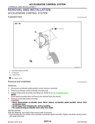 2013 Nissan Rogue Accelerator Control System manual Preview image 4
