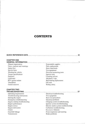Comprehensive Guide to Suzuki LT-F250, LT-4WD and LT-F4WDX (1987-1998) ATV Maintenance and Repair Manual Preview image 3