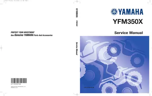 1987-1990 Yamaha Warrior 350 ATV service manual