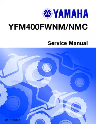 2000-2001 Yamaha Big Bear 400 ATV service manual Preview image 1