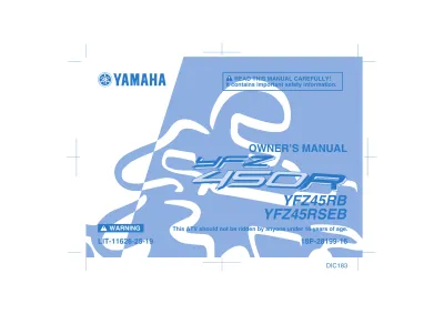 Preview: 2009 Yamaha YFZ45RB / YFZ45RSEB Owner's Manual (P/N LIT-11616-22-75, LIT-11626-25-19)