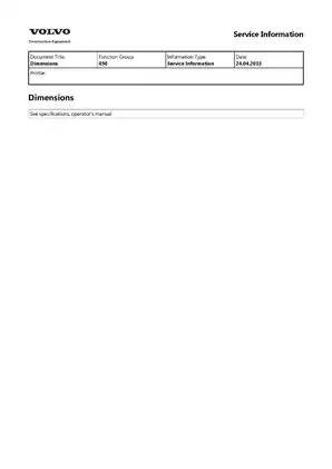 Volvo L70D Loader Service Manual (Construction Equipment) Preview image 4