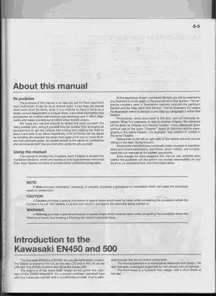 1985-2004 Kawasaki EN 450 (454 LTD) & EN 500 (Vulcan 500) manual Preview image 3