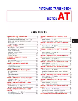 1993-2007 Nissan Terrano automatic transmission manual Preview image 1