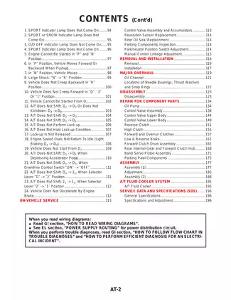 1993-2007 Nissan Terrano automatic transmission manual Preview image 2