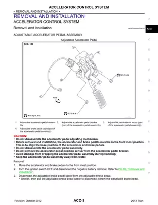 2013 Nissan Titan A60 series ACCELERATOR CONTROL SYSTEM manual Preview image 3