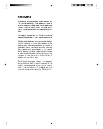 Suzuki RM85 Service Manual – Complete Guide for Optimal Performance Preview image 2
