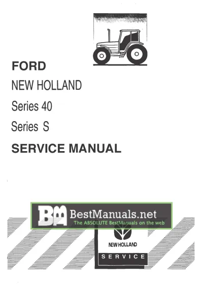 Preview: 1991–1995 Ford 5640, 6640, 7740, 7840, 8240, 8340 & New Holland S90, S100 Tractor Service Manual (P/N SE 4840-8)