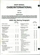 1990 Case/International 1896 and 2096 Tractor Service & Repair Manual (OEM) – preview page 1
