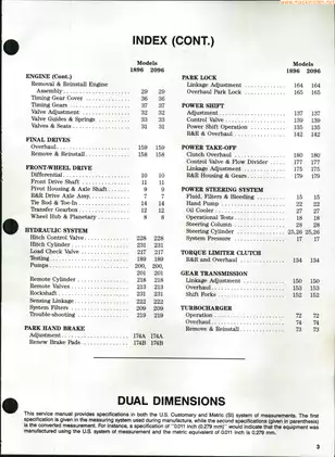 CASE International 1896-2096 Tractor Service Manual Preview image 2