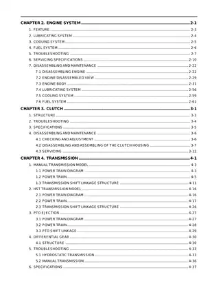 KIOTI CK25/CK30 Workshop Manual - Complete Guide for Maintenance and Repair Preview image 3