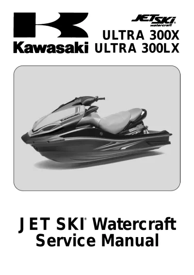 Preview: 2011–2013 Kawasaki Jet Ski ULTRA 300X / 300LX Service Manual OEM