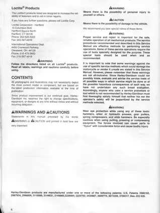 1997-1998 Harley Davidson Softail: Fat Boy, Softail Custom, Springer Softail, Bad Boy Softail service manual Preview image 4