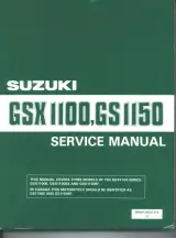 Suzuki GSX1100, GS1150 manual, 1980–1987 models (P/N 99500-39032-01E) – preview page 1