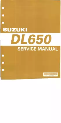 2004-2012 Suzuki V-Strom 650 service manual Preview image 1
