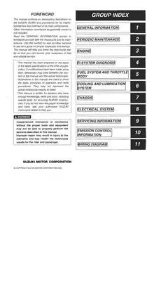 Suzuki DL650 Service Manual 2004 - Comprehensive Guide for Mechanics Preview image 2