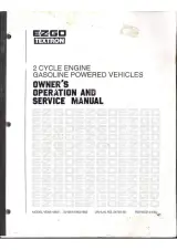 1989–1993 E-Z-GO Golf Cars GX-444F, GX-444J, GXI-300/800, GXT-300/800 Service Manual (P/N 24750-G1) – preview page 1