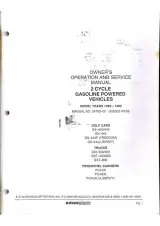 1989–1993 E-Z-GO Golf Cars GX-444F, GX-444J, GXI-300/800, GXT-300/800 Service Manual (P/N 24750-G1) – preview page 3