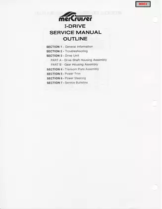Comprehensive MerCruiser MCM 120 - 260 Stern Drive Service Manual Preview image 4