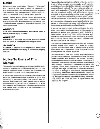 1985-1989 Mercury Mercruiser Number 10 marine engine GM 4 cylinder service manual Preview image 3