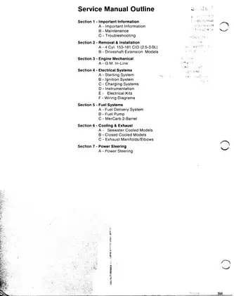 Comprehensive MerCruiser Marine Engine Service Manual (MCM Series) Preview image 5
