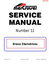 MerCruiser Bravo One, Bravo Two, and Bravo Three Sterndrives Service Manual #11 1990–1998 ( P/N 90-17431-4) – preview page 1
