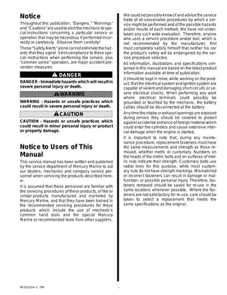 1993-1997 Mercruiser  Number 16 GM V-8 454 CID (7.4L) , 502 CID (8.2L) marine engine service manual Preview image 2