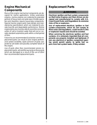 Comprehensive MerCruiser Marine Engine Service Manual for GM V-8 Engines (305 CID / 350 CID) Preview image 3