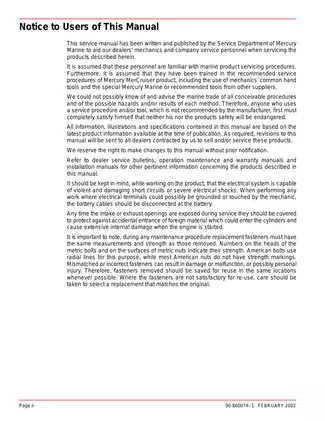 Mercury MerCruiser In-Line Diesel Engines Service Manual (D2.8L & D4.2L) - Comprehensive Guide Preview image 4