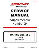 Mercury MerCruiser Marine Engine GM V-8 (305, 350, 377 CID) 1998–2001 Service Manual No 24 (P/N 90-861327--1) – preview page 1