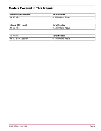 1998-2001 Mercury Mercruiser No. 24 Marine Engine GM V-8 305 CID (5.0L) , 350 CID (5.7L) , Supplement 377 CID (6.2L) repair manual Preview image 4