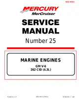 Mercury MerCruiser 262 CID (4.3L) Inboard Engine Service Manual (P/N 90-861328-1) – preview page 1