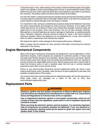 2000-2005 Mercury MerCruiser Number 28 Bravo Sterndrive marine engine repair manual Preview image 2