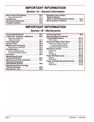 2000-2005 Mercury MerCruiser Number 28 Bravo Sterndrive marine engine repair manual Preview image 4