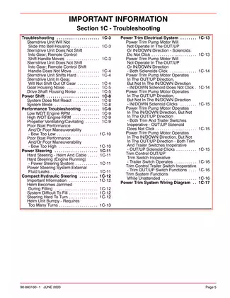 2000-2005 Mercury MerCruiser Number 28 Bravo Sterndrive marine engine repair manual Preview image 5