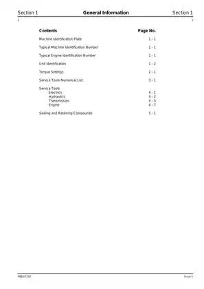 JCB Backhoe Loader Service Manual for 2CX, 2DX & 210 Models (Serial No. 657001 to 763230, 481196 Onwards) Preview image 3