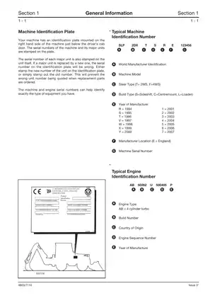 JCB Backhoe Loader Service Manual for 2CX, 2DX & 210 Models (Serial No. 657001 to 763230, 481196 Onwards) Preview image 4