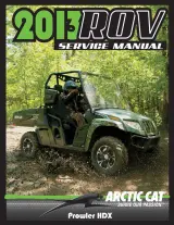 2013 Arctic Cat Prowler HDX - Factory Service & Troubleshooting Manual (First Edition) – preview page 1