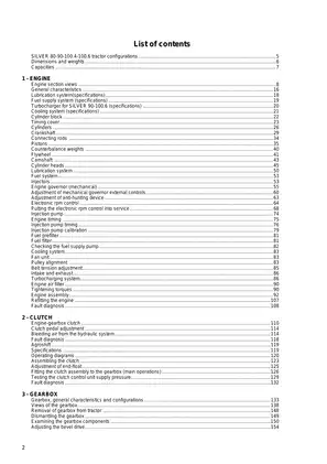Complete Workshop Manual for Silver 80, 90, 100.4, and 100.6 Tractors Preview image 2