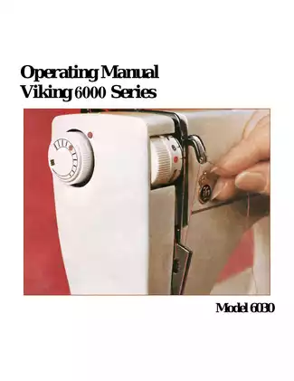Viking Husqvarna 6030 (6000 series) sewing machine operating manual