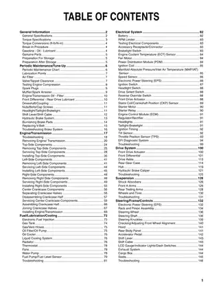 2013 Arctic Cat Wildcat 4 all models ATV service manual Preview image 3