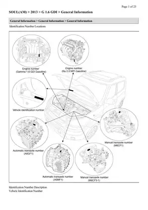 2013 Kia Soul shop manual