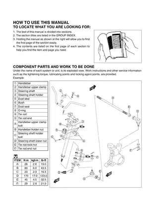 SUZUKI LT-A450X Service Manual & Repair Guide (2007-2009 Models) Preview image 4