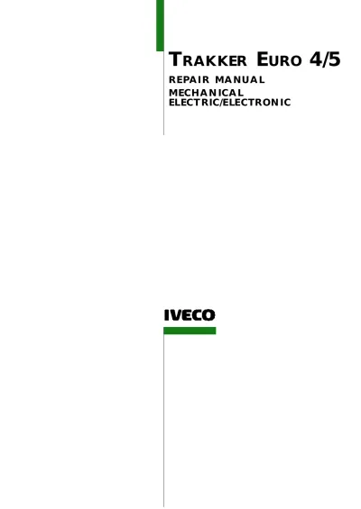 Preview: 2004–2013 Iveco Trakker Euro 4-5 (AD, AT, AD-N, AT-N Models) Repair & Service Manual (P/N 603.93.641)