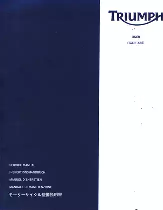 Triumph Tiger 1050 Service Manual - Comprehensive Repair & Maintenance Guide