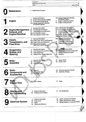 1993-1999 Volkswagen Golf, Jetta, GTI Cabrio, VR6, TDI service  manual Preview image 2