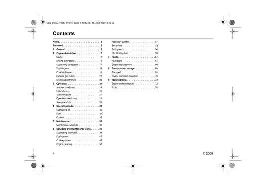 DEUTZ TD/TCD 2012/2013 Engine Operation Manual Preview image 4