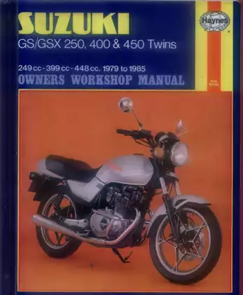1979-1985 Suzuki GS, GSX, 250, 400, 450 Twins service manual Preview image 1