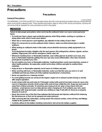 Suzuki DF15A/DF20A Outboard Motor Service Manual Preview image 3